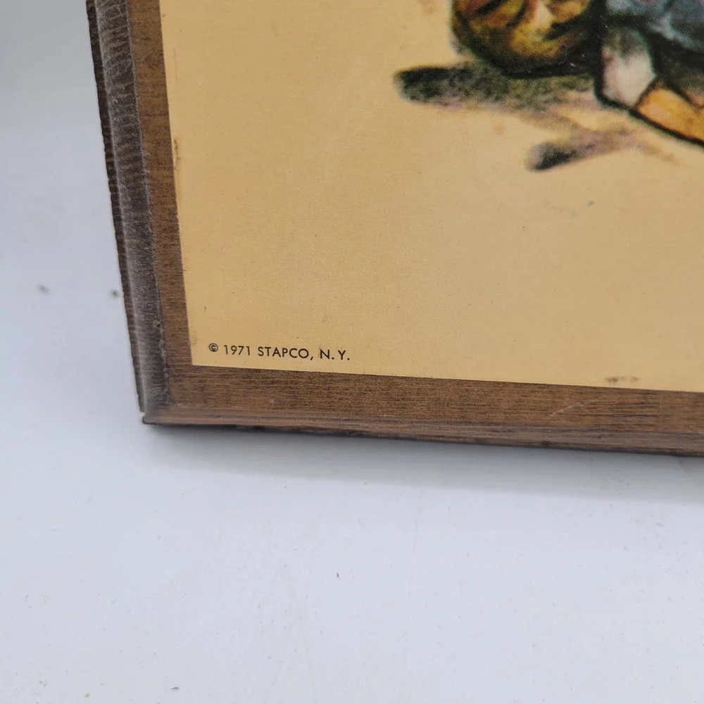 Set Of 2 1971 Hummel Plaques Stapco N.Y. Two Girls Sewing & Singing 11